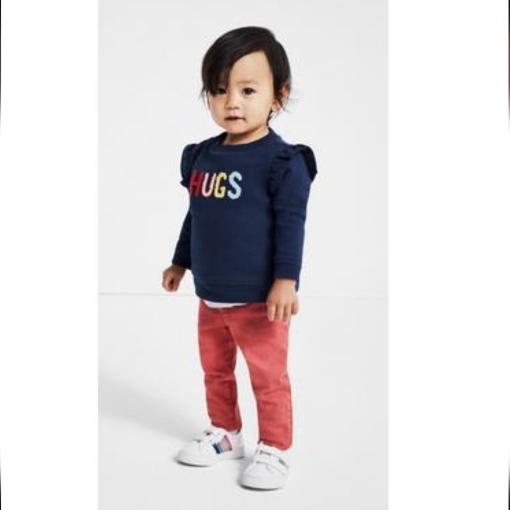 gymboree all smiles muted red skinny denim jeans 2T toddler girls